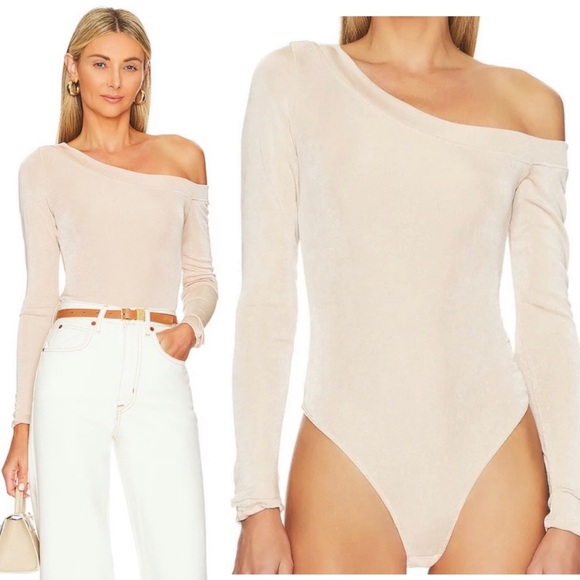 Free People Tops - NWT Free People That’s Hot Bodysuit in Blossom Pearl